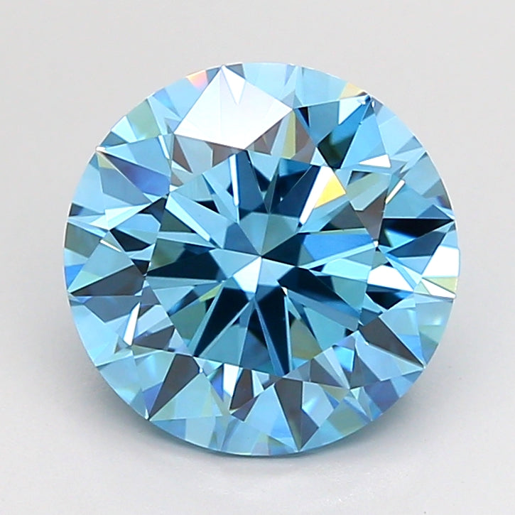 3.00 Carat Round Shaped, Ideal Cut, VS1 Clarity, IGI Certified Lab Grown Diamond