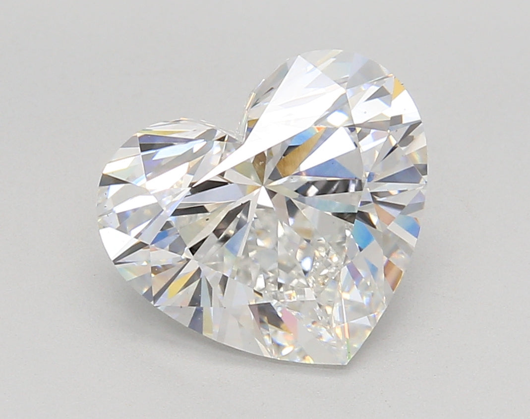 3.78 Carat Heart Shaped, Ideal Cut, E Color, VS1 Clarity, IGI Certified Lab Grown Diamond