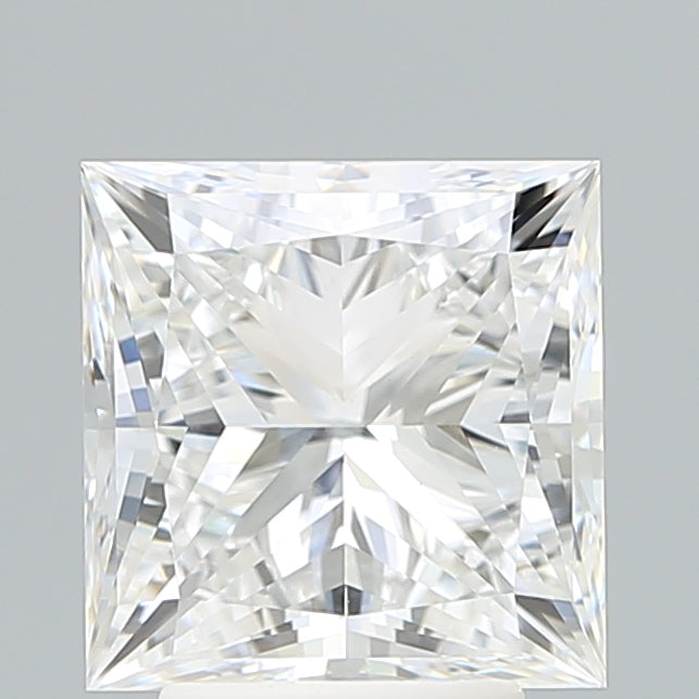 4.02 Carat Princess Shaped, Ideal Cut, E Color, VVS2 Clarity, IGI Certified Lab Grown Diamond