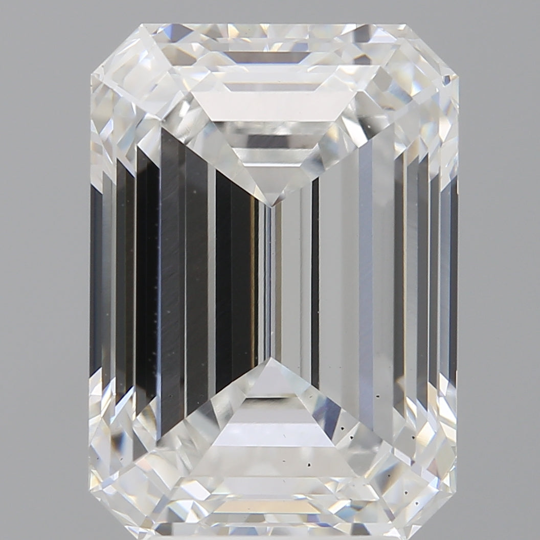 5.60 Carat Emerald Shaped, Ideal Cut, E Color, VS2 Clarity, IGI Certified Lab Grown Diamond