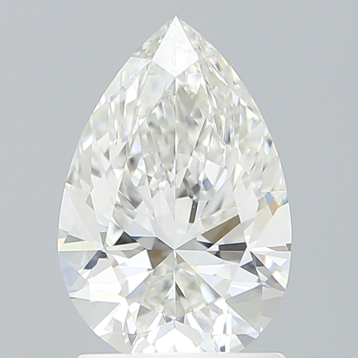 1.58 Carat Pear Shaped, Ideal Cut, F Color, VVS1 Clarity, IGI Certified Lab Grown Diamond