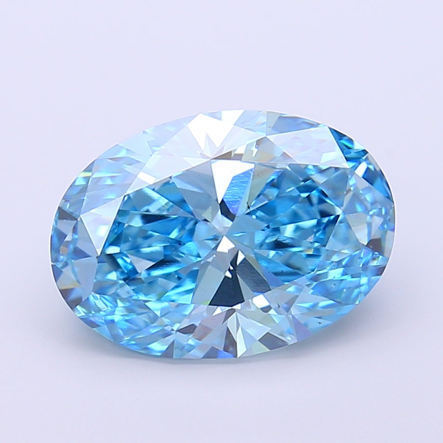 4.08 Carat Oval Shaped, Very Good Cut, VS2 Clarity, IGI Certified Lab Grown Diamond