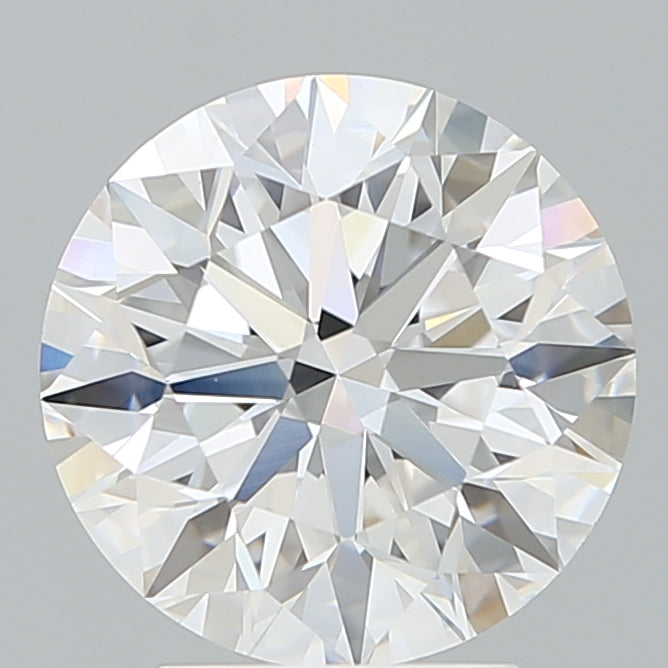 3.61 Carat Round Shaped, Excellent Cut, D Color, VVS2 Clarity, IGI Certified Lab Grown Diamond