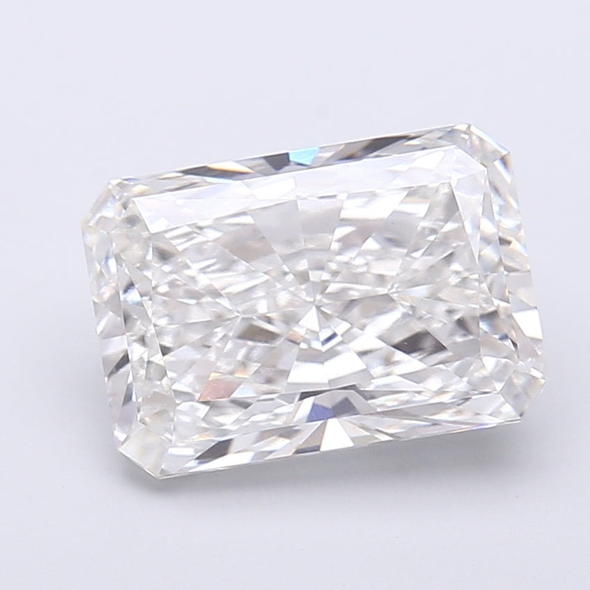 4.06 Carat Radiant Shaped, Very Good Cut, E Color, VVS2 Clarity, IGI Certified Lab Grown Diamond