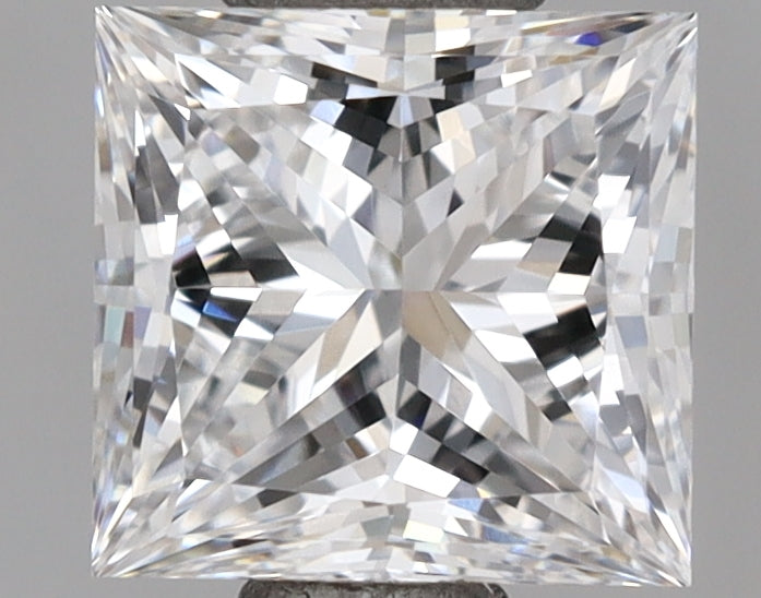 1.01 Carat Princess Shaped, Ideal Cut, D Color, VVS1 Clarity, IGI Certified Lab Grown Diamond