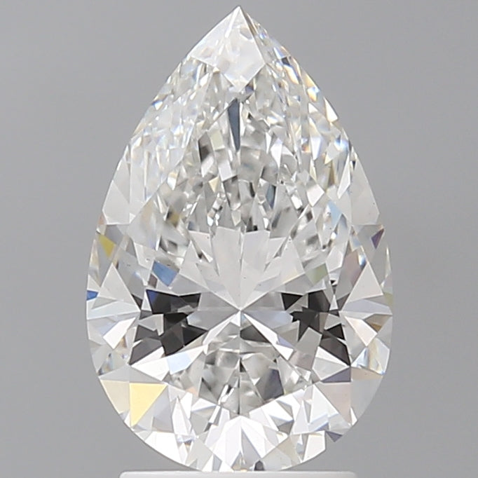 2.54 Carat Pear Shaped, Ideal Cut, E Color, VS1 Clarity, IGI Certified Lab Grown Diamond