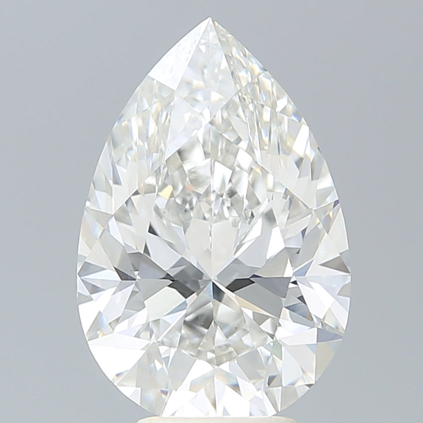 5.36 Carat Pear Shaped, Ideal Cut, G Color, VS1 Clarity, IGI Certified Lab Grown Diamond