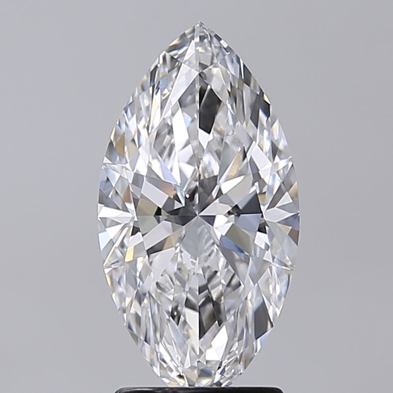 2.23 Carat Marquise Shaped, Very Good Cut, D Color, VVS2 Clarity, IGI Certified Lab Grown Diamond