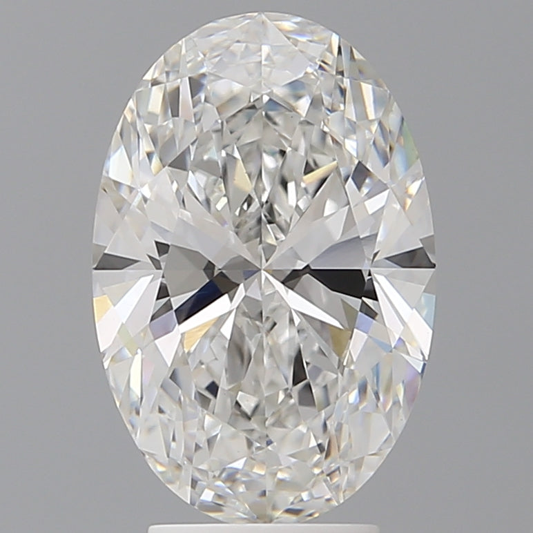 4.08 Carat Oval Shaped, Ideal Cut, E Color, VVS2 Clarity, IGI Certified Lab Grown Diamond
