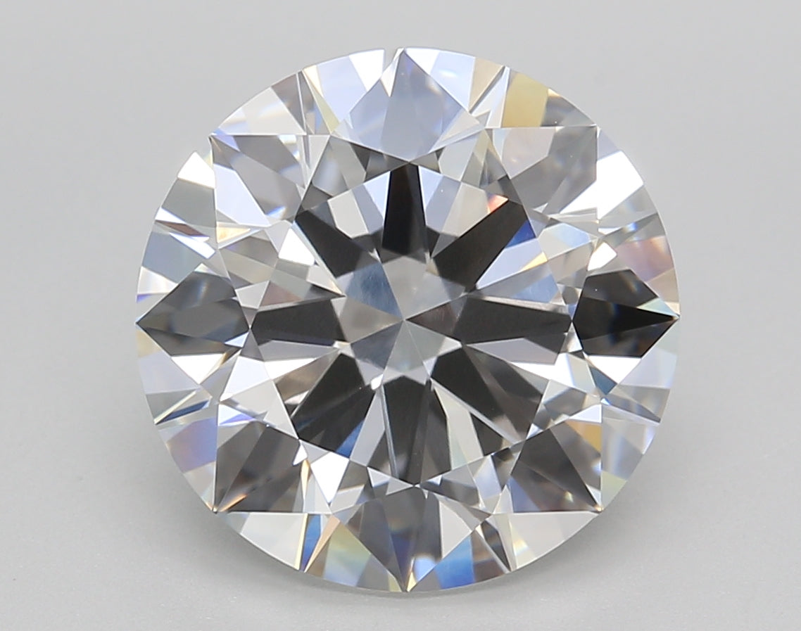 6.02 Carat Round Shaped, Ideal Cut, E Color, VVS2 Clarity, IGI Certified Lab Grown Diamond