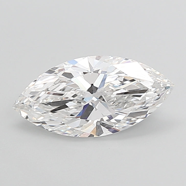 3.09 Carat Marquise Shaped, Ideal Cut, E Color, VVS2 Clarity, IGI Certified Lab Grown Diamond