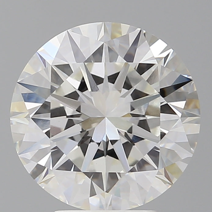 5.04 Carat Round Shaped, Excellent Cut, F Color, VVS2 Clarity, IGI Certified Lab Grown Diamond