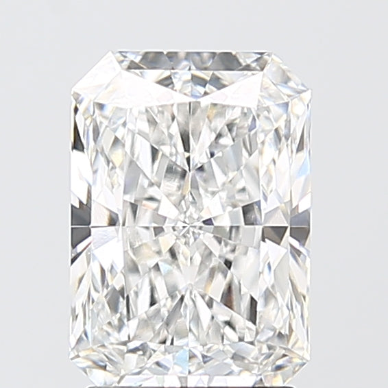 2.02 Carat Radiant Shaped, Ideal Cut, E Color, VVS2 Clarity, IGI Certified Lab Grown Diamond
