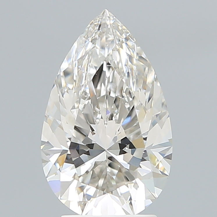 3.20 Carat Pear Shaped, Excellent Cut, G Color, VS1 Clarity, IGI Certified Lab Grown Diamond