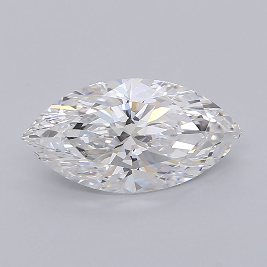 2.05 Carat Marquise Shaped, Ideal Cut, E Color, VVS2 Clarity, IGI Certified Lab Grown Diamond