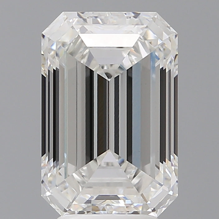 4.55 Carat Emerald Shaped, Ideal Cut, E Color, VVS2 Clarity, IGI Certified Lab Grown Diamond