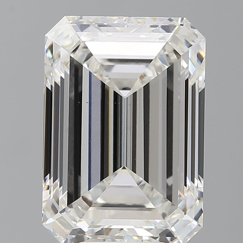 8.01 Carat Emerald Shaped, Ideal Cut, F Color, VS2 Clarity, IGI Certified Lab Grown Diamond