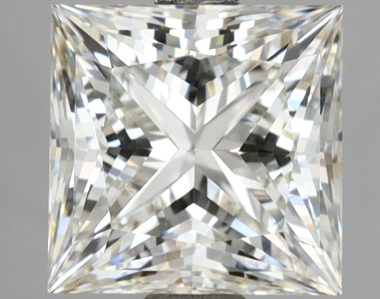 3.09 Carat Princess Shaped, Ideal Cut, H Color, VVS2 Clarity, IGI Certified Lab Grown Diamond