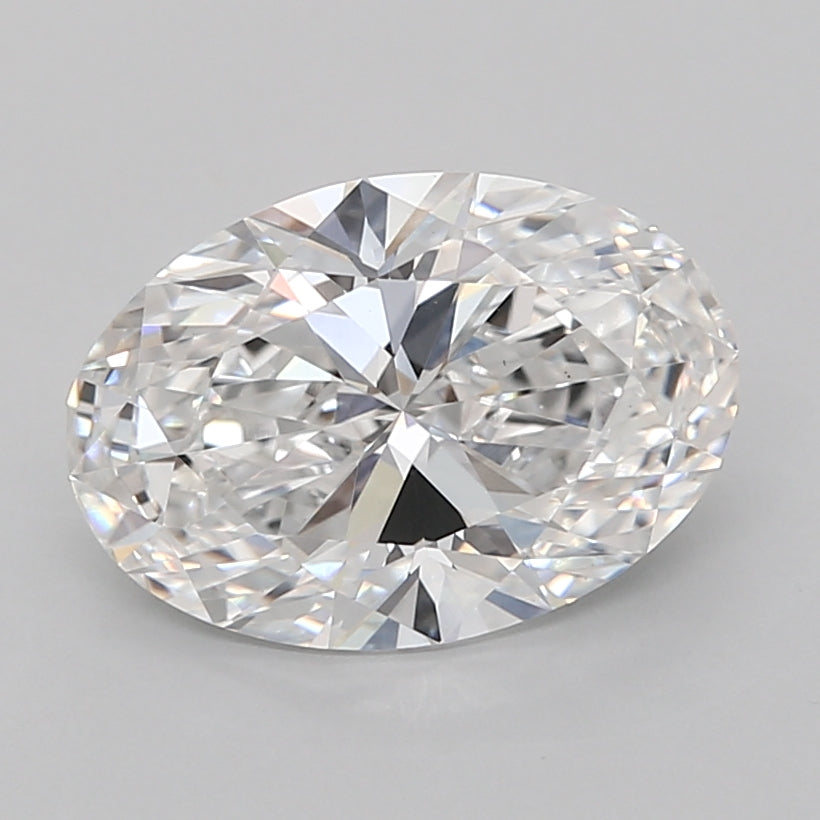 3.08 Carat Oval Shaped, Ideal Cut, D Color, VS1 Clarity, IGI Certified Lab Grown Diamond