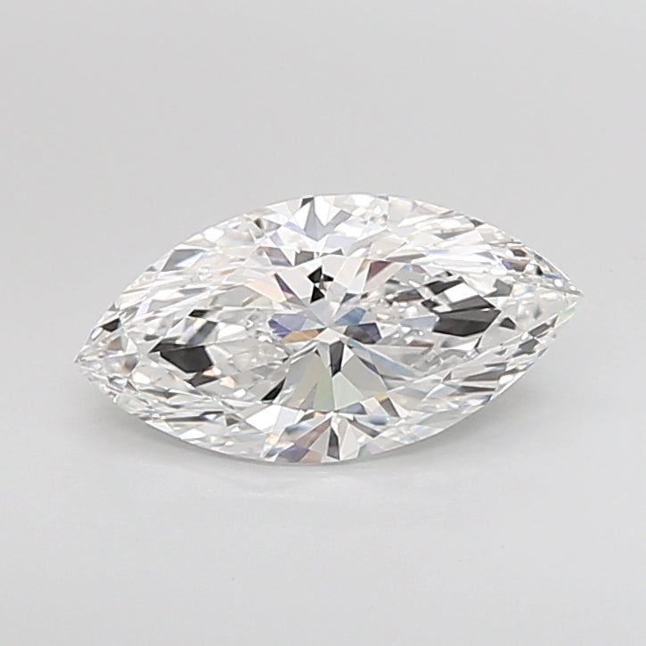 3.08 Carat Marquise Shaped, Ideal Cut, E Color, VVS2 Clarity, IGI Certified Lab Grown Diamond