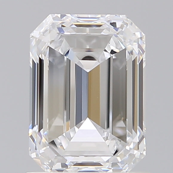 1.50 Carat Emerald Shaped, Ideal Cut, D Color, VVS2 Clarity, IGI Certified Lab Grown Diamond