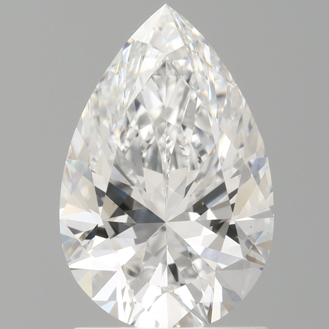 1.52 Carat Pear Shaped, Ideal Cut, D Color, VS1 Clarity, IGI Certified Lab Grown Diamond