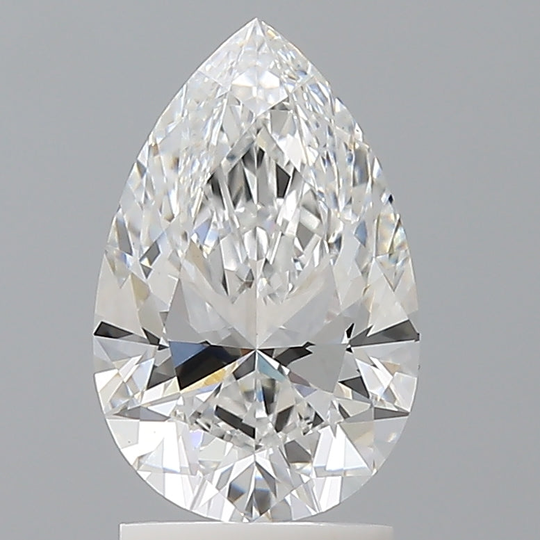 2.07 Carat Pear Shaped, Excellent Cut, D Color, VS1 Clarity, IGI Certified Lab Grown Diamond