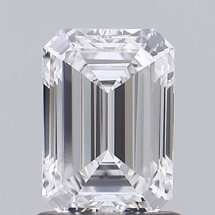 1.23 Carat Emerald Shaped, Excellent Cut, D Color, IF Clarity, IGI Certified Lab Grown Diamond