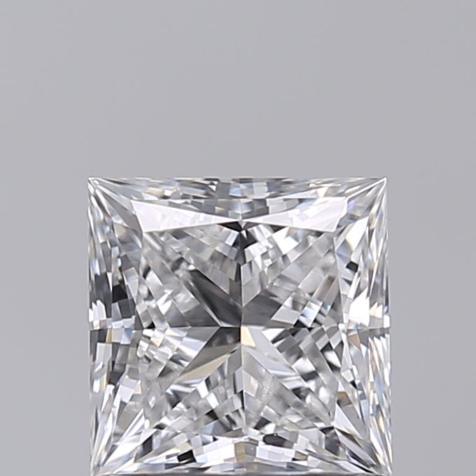 1.02 Carat Princess Shaped, Very Good Cut, E Color, VVS2 Clarity, IGI Certified Lab Grown Diamond
