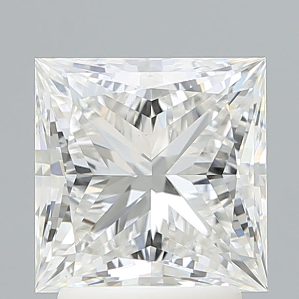 2.69 Carat Princess Shaped, Ideal Cut, E Color, VS1 Clarity, IGI Certified Lab Grown Diamond