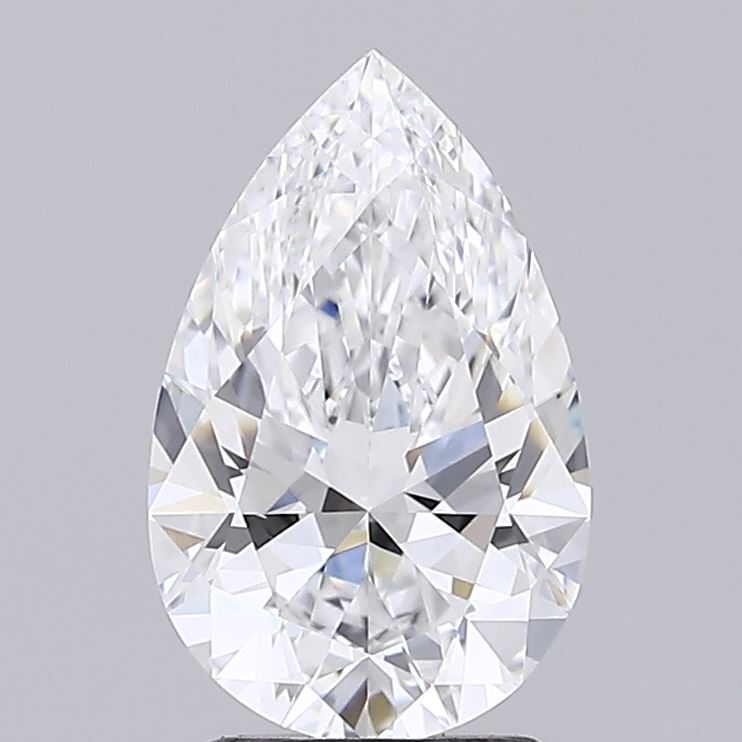 1.51 Carat Pear Shaped, Ideal Cut, D Color, VVS1 Clarity, IGI Certified Lab Grown Diamond