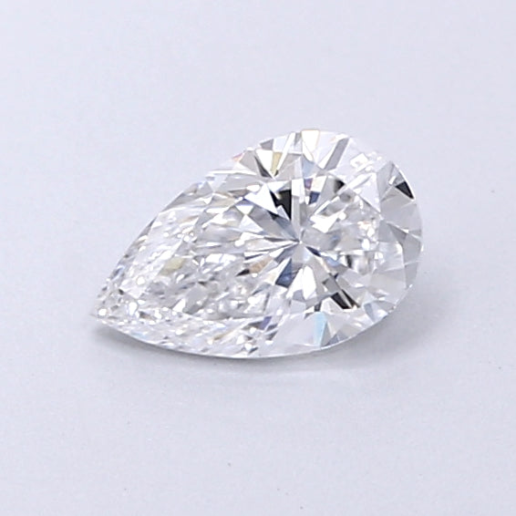 0.37 Carat Pear Shaped, Very Good Cut, D Color, VVS2 Clarity, IGI Certified Lab Grown Diamond