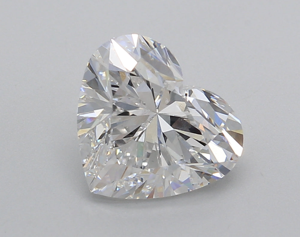 2.51 Carat Heart Shaped, Excellent Cut, E Color, VVS2 Clarity, IGI Certified Lab Grown Diamond