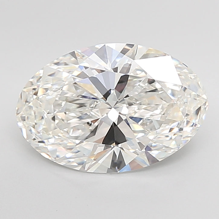 5.06 Carat Oval Shaped, Ideal Cut, G Color, VVS2 Clarity, IGI Certified Lab Grown Diamond