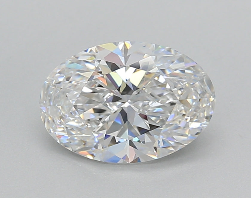 1.50 Carat Oval Shaped, Very Good Cut, D Color, VVS2 Clarity, IGI Certified Lab Grown Diamond