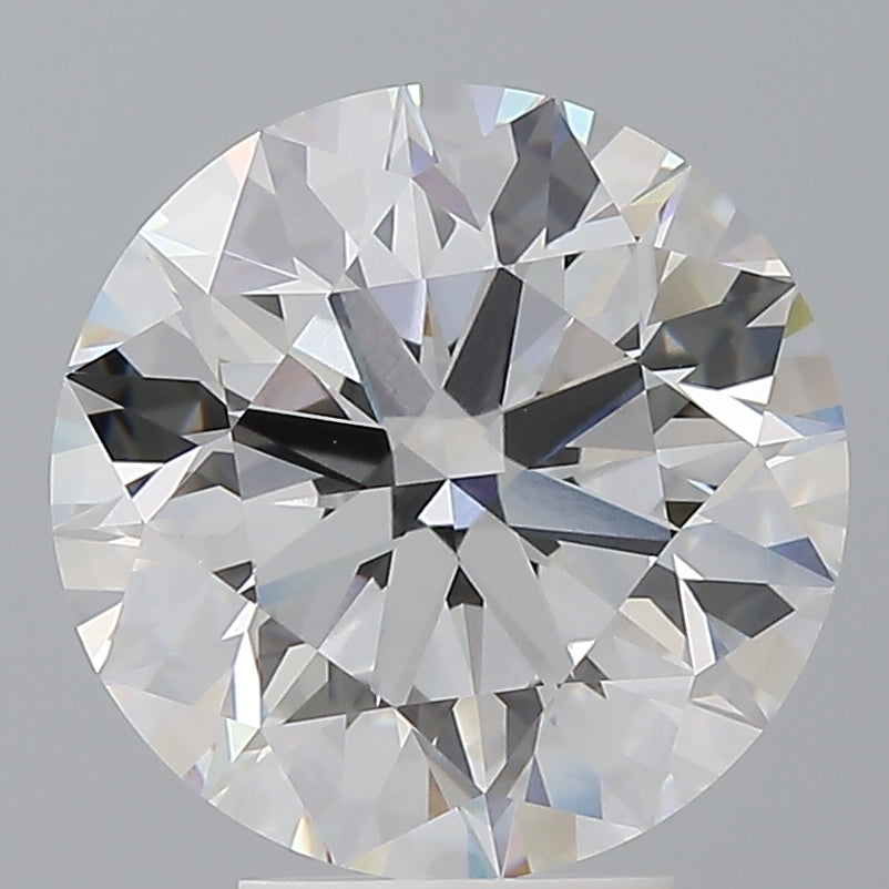 5.03 Carat Round Shaped, Excellent Cut, F Color, VVS2 Clarity, IGI Certified Lab Grown Diamond