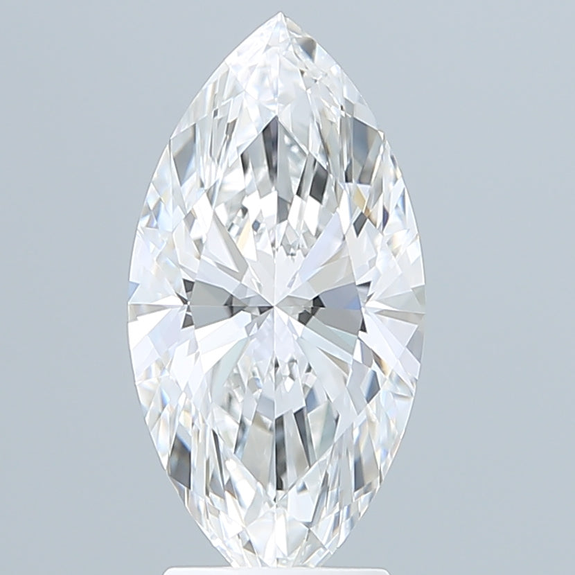 3.08 Carat Marquise Shaped, Ideal Cut, E Color, VVS2 Clarity, IGI Certified Lab Grown Diamond