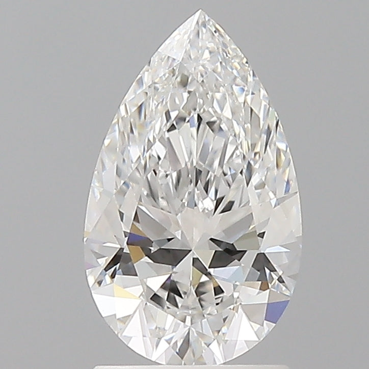 1.60 Carat Pear Shaped, Ideal Cut, E Color, VVS2 Clarity, IGI Certified Lab Grown Diamond