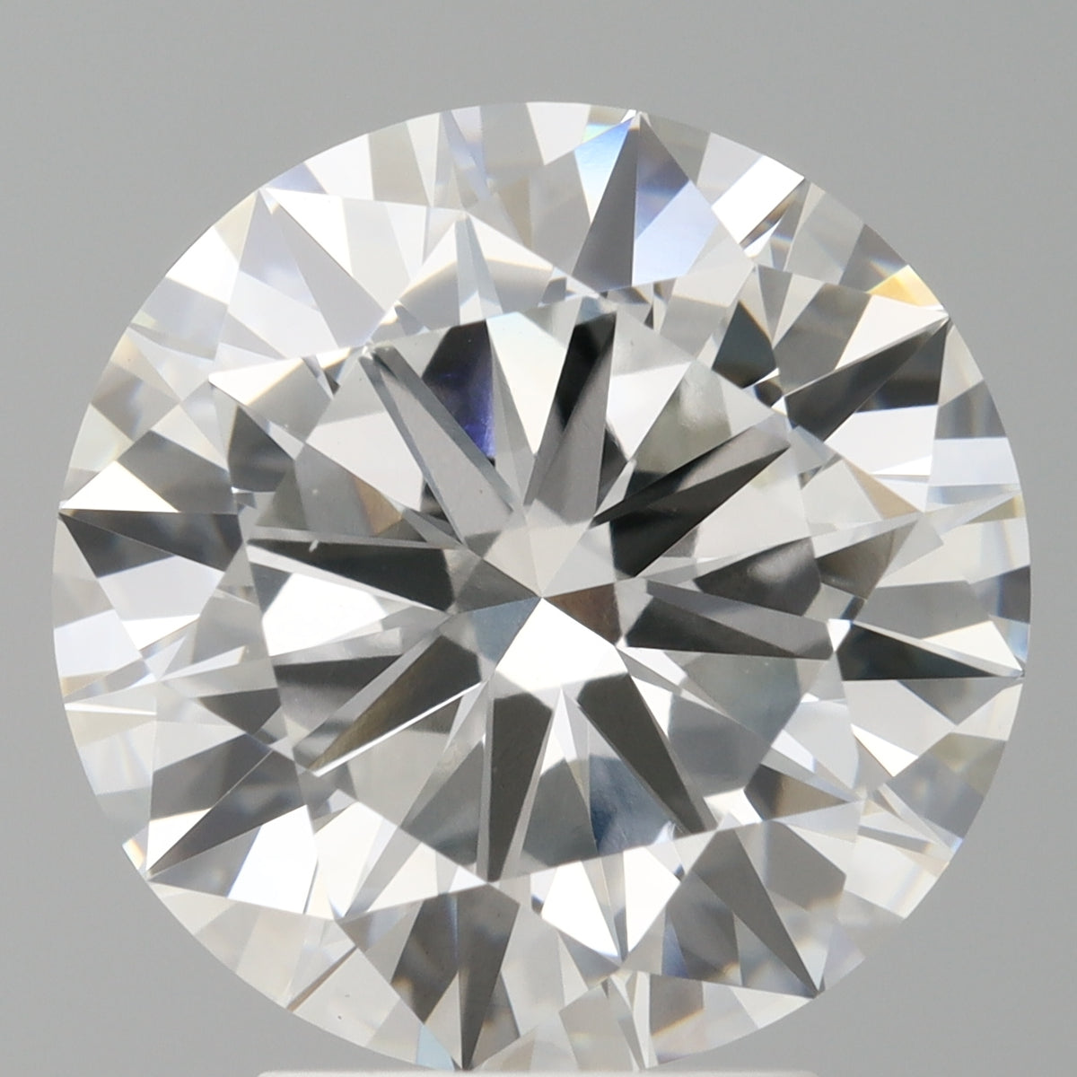 4.04 Carat Round Shaped, Excellent Cut, E Color, VVS2 Clarity, IGI Certified Lab Grown Diamond