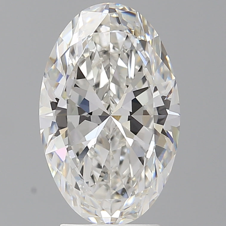 3.57 Carat Oval Shaped, Excellent Cut, F Color, VVS2 Clarity, IGI Certified Lab Grown Diamond