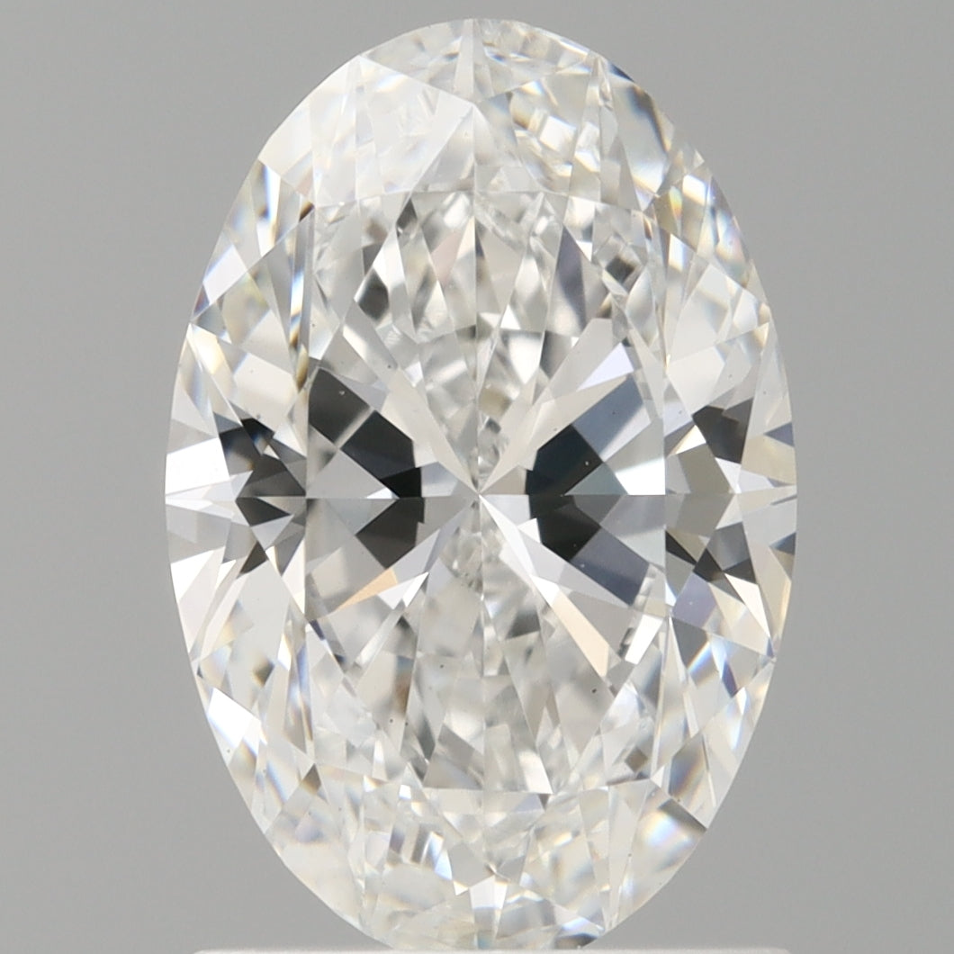 1.50 Carat Oval Shaped, Ideal Cut, D Color, VS1 Clarity, IGI Certified Lab Grown Diamond
