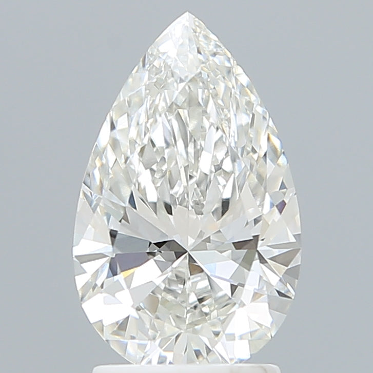 2.10 Carat Pear Shaped, Ideal Cut, F Color, VVS2 Clarity, IGI Certified Lab Grown Diamond