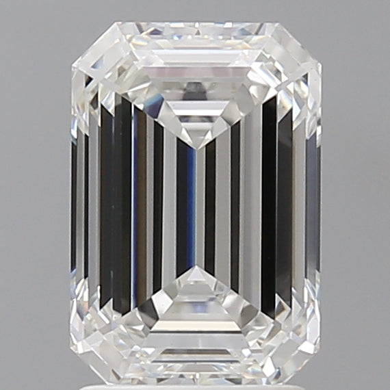 2.58 Carat Emerald Shaped, Ideal Cut, E Color, VVS2 Clarity, IGI Certified Lab Grown Diamond