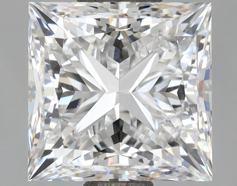 2.01 Carat Princess Shaped, Excellent Cut, E Color, VVS1 Clarity, IGI Certified Lab Grown Diamond