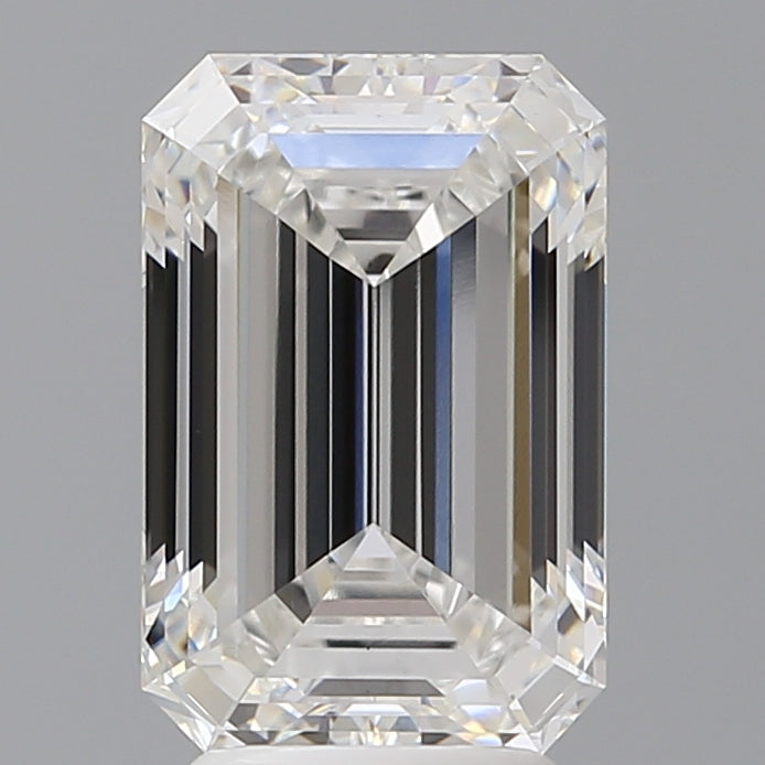 4.10 Carat Emerald Shaped, Ideal Cut, F Color, VS1 Clarity, IGI Certified Lab Grown Diamond