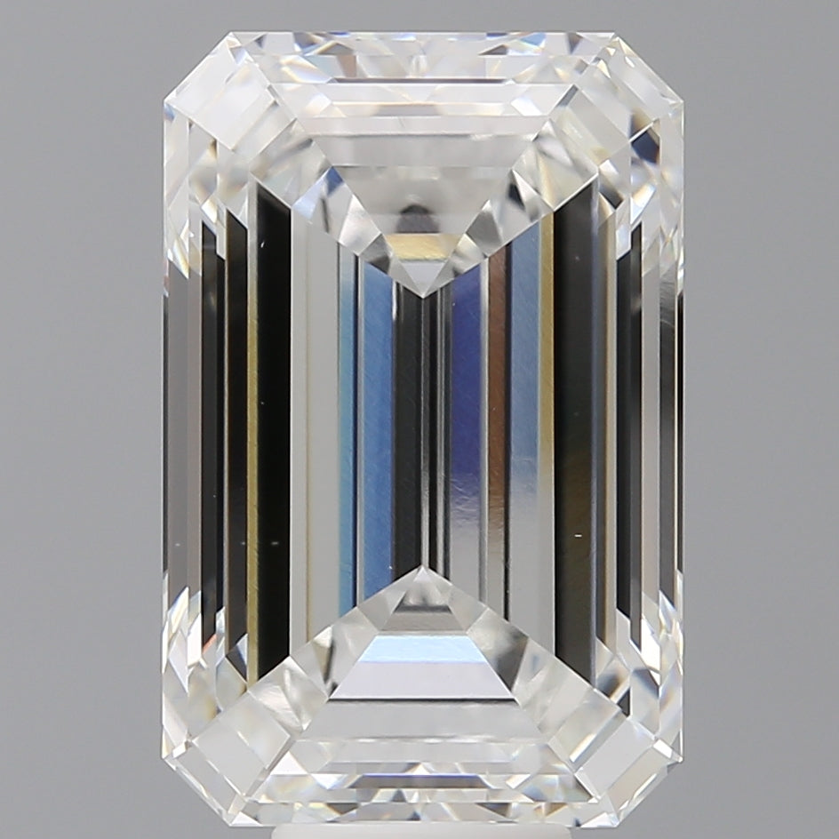11.60 Carat Emerald Shaped, Ideal Cut, F Color, VVS2 Clarity, IGI Certified Lab Grown Diamond