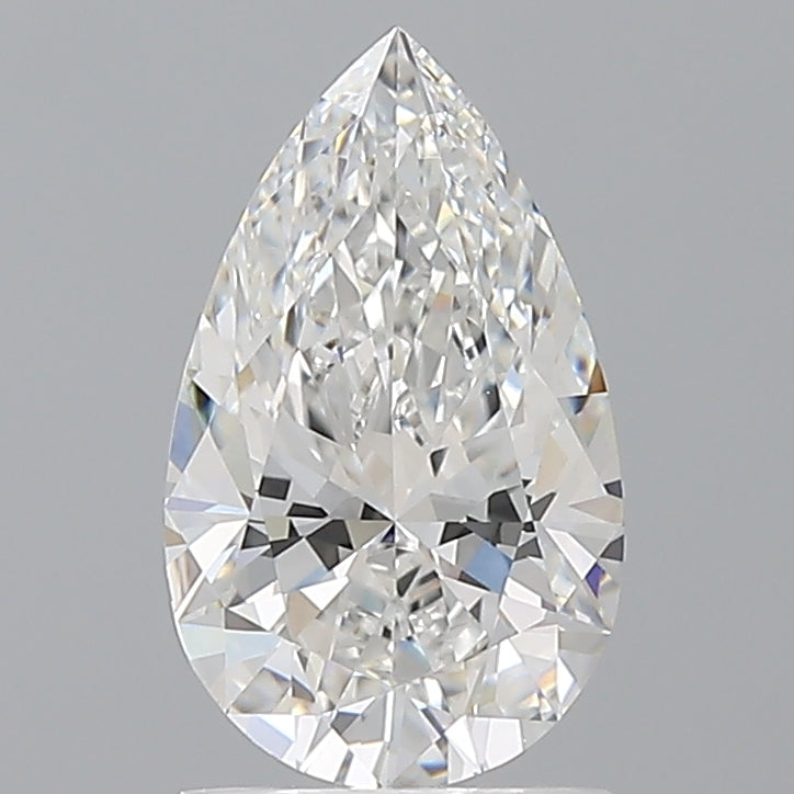 1.54 Carat Pear Shaped, Ideal Cut, E Color, VVS2 Clarity, IGI Certified Lab Grown Diamond