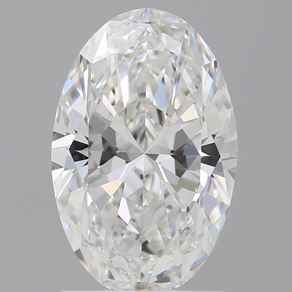 1.59 Carat Oval Shaped, Ideal Cut, D Color, VVS2 Clarity, IGI Certified Lab Grown Diamond