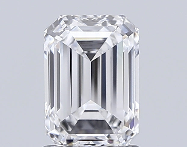 1.52 Carat Emerald Shaped, Ideal Cut, E Color, VVS1 Clarity, IGI Certified Lab Grown Diamond