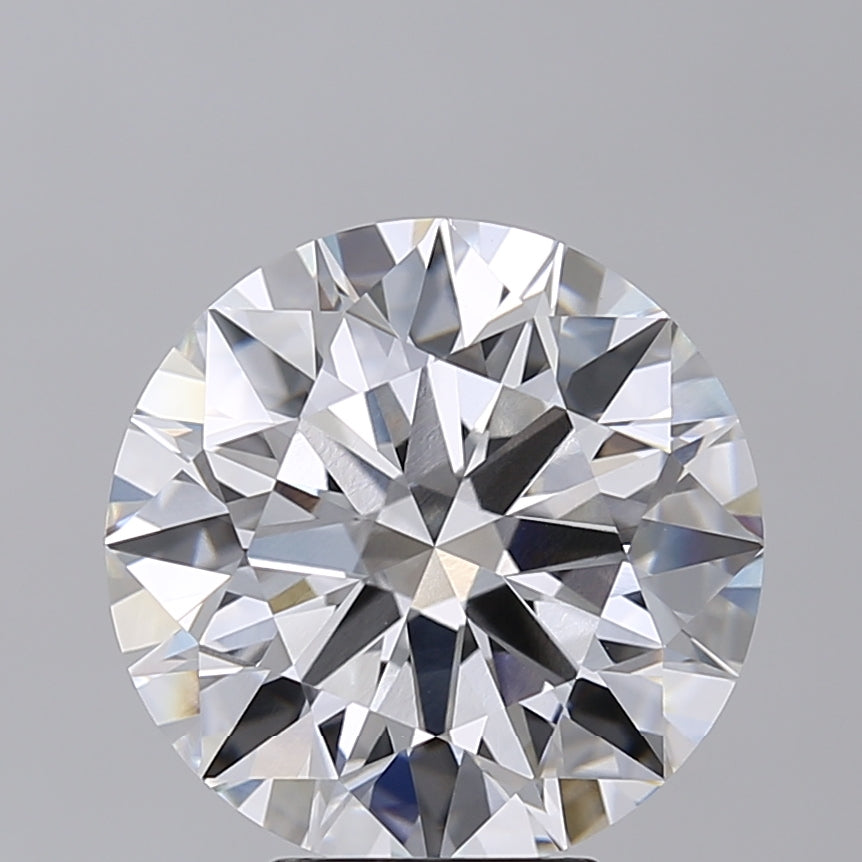 6.02 Carat Round Shaped, Ideal Cut, F Color, VVS2 Clarity, IGI Certified Lab Grown Diamond